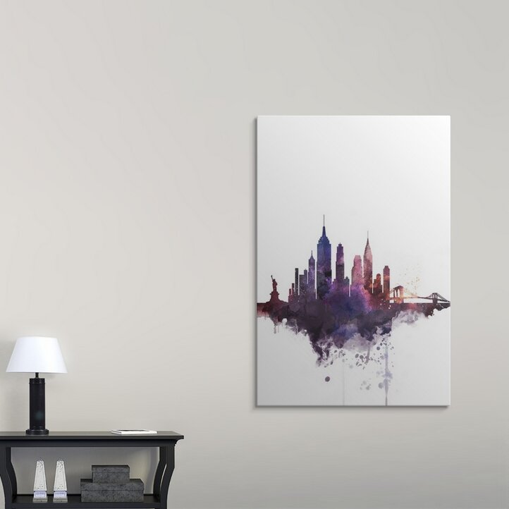 New York City Watercolor Cityscape Painting